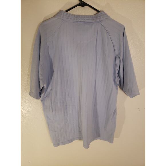 Roundtree & Yorke Short Sleeve Mens Polo Shirt 100% Cotton Large Blue - Picture 6 of 6